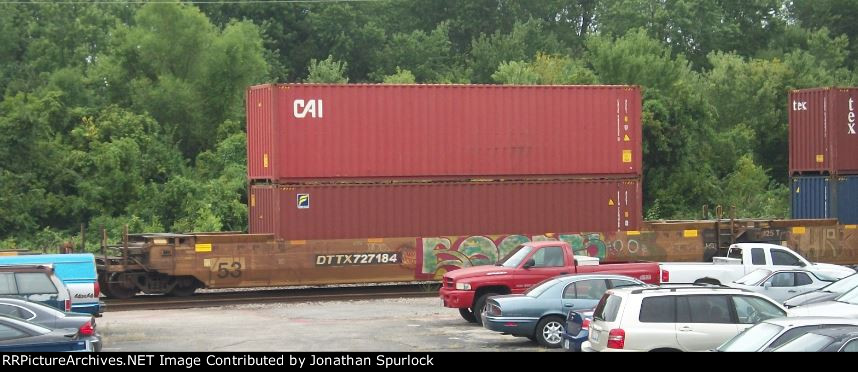 DTTX 727184A with two containers